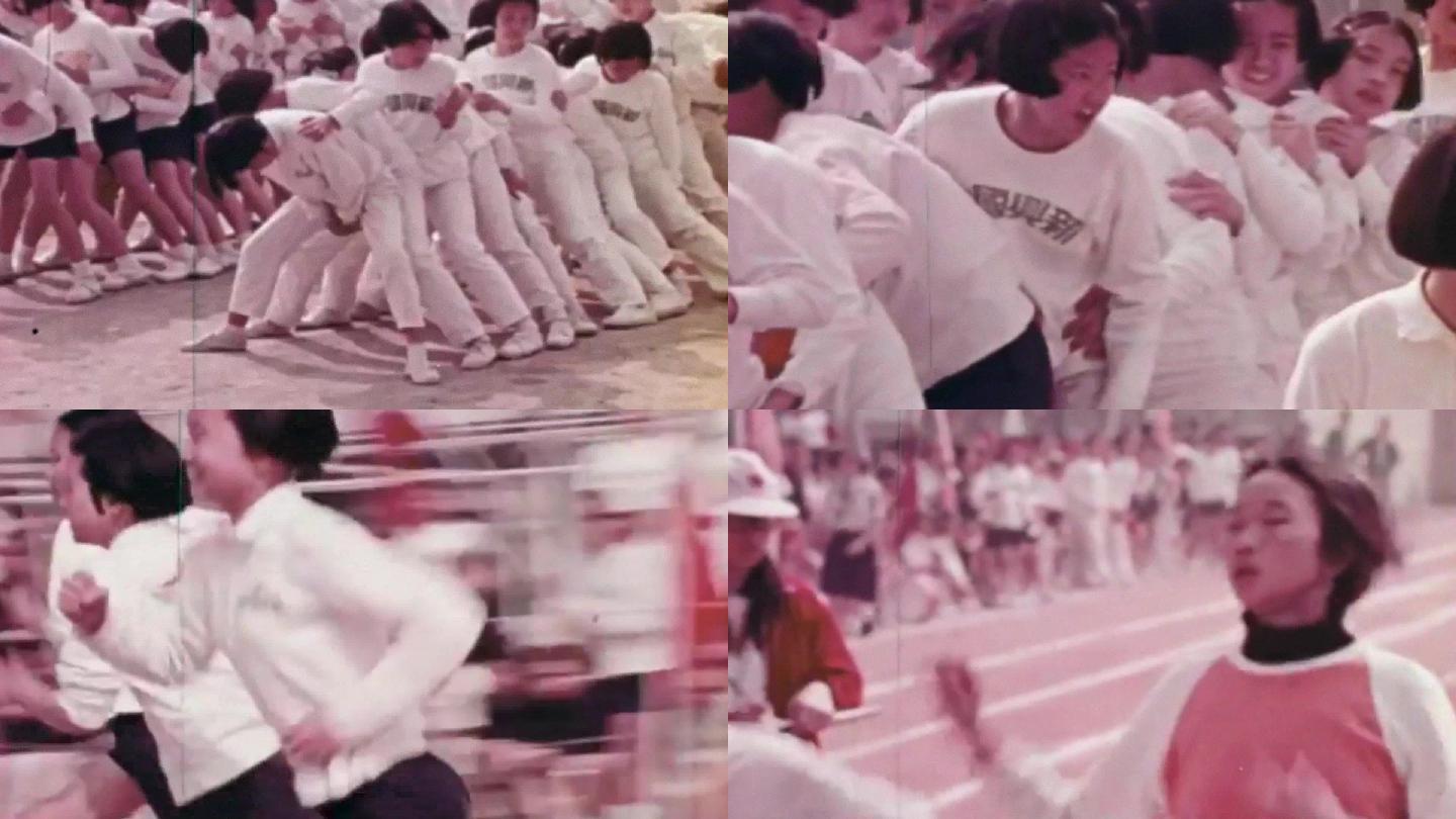 60年代台湾中学生体育课运动员长跑短跑
