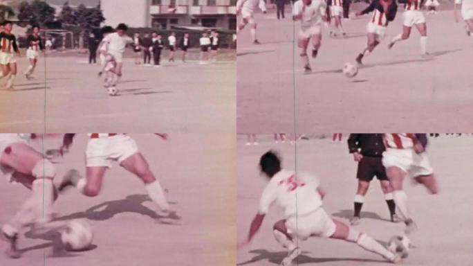 60年代中学生体育课体育运动训练比赛