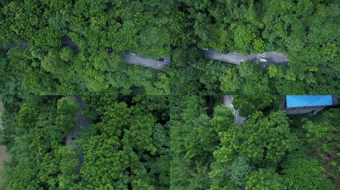 航拍山路乡村公路4K