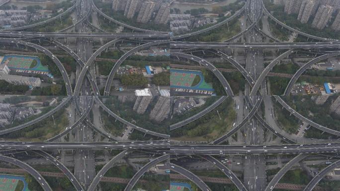 南京城市卡子门高架桥车流