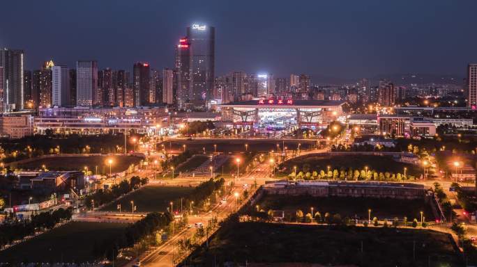 4K延时成都东站夜景