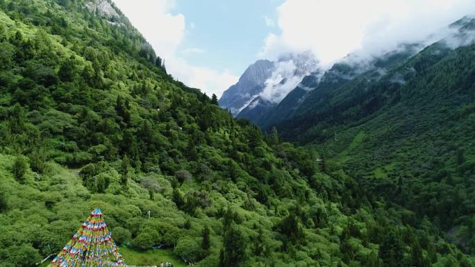 阿坝-四姑娘山川西风景航拍