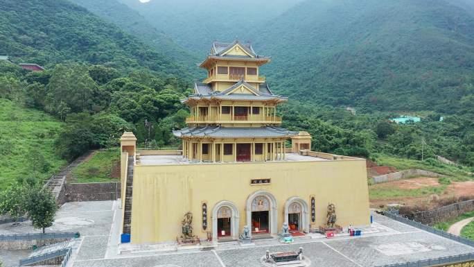 【原创·可商用】海丰鸡鸣寺地藏阁近景环绕