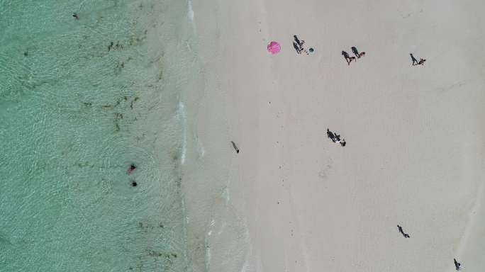 菲律宾长滩岛沙滩航拍海边