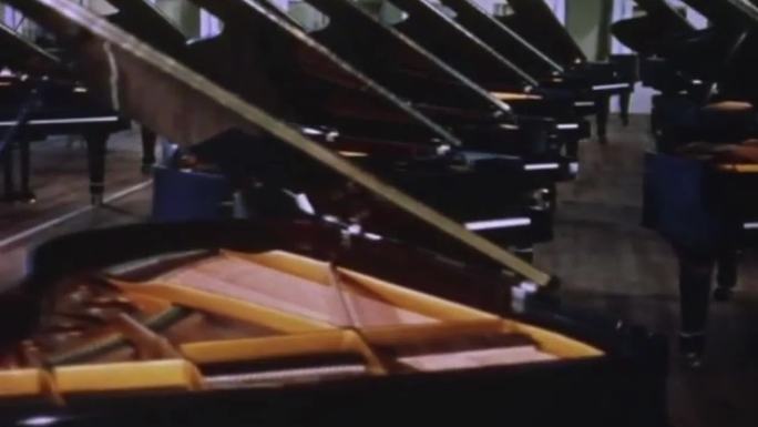 上世纪钢琴厂、钢琴生产钢琴加工