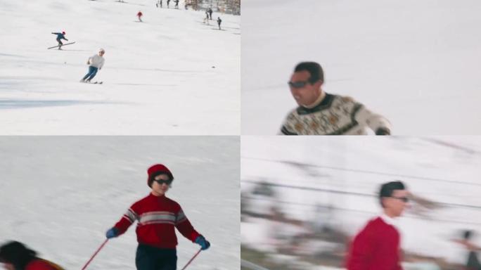 80年代滑雪群众爱好者参与冰雪体育