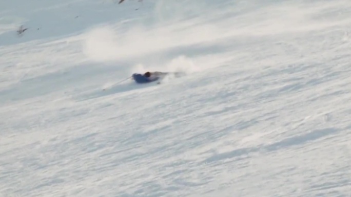 80年代冬季滑雪场滑冰场爱好者雪道滑雪