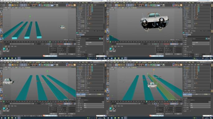 C4D模型--汽车动力学