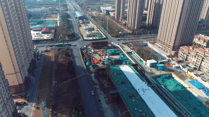 郑州科学大道高架桥建设