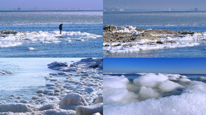 4K冬天的海滨城市