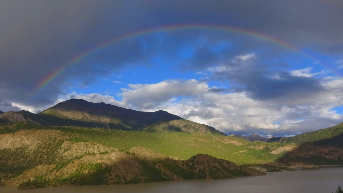 西藏波密川藏公路318国道然乌湖
