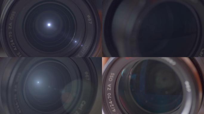 4K镜头对焦-镜头光斑光晕聚集摄影