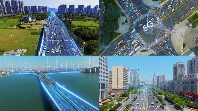 4K智慧交通-5G自动驾驶-科技城市