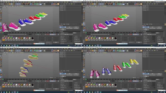 C4D+3dsmax+fbx模型--鞋子