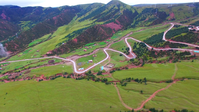 西藏芒康红拉山澜沧江大峡谷