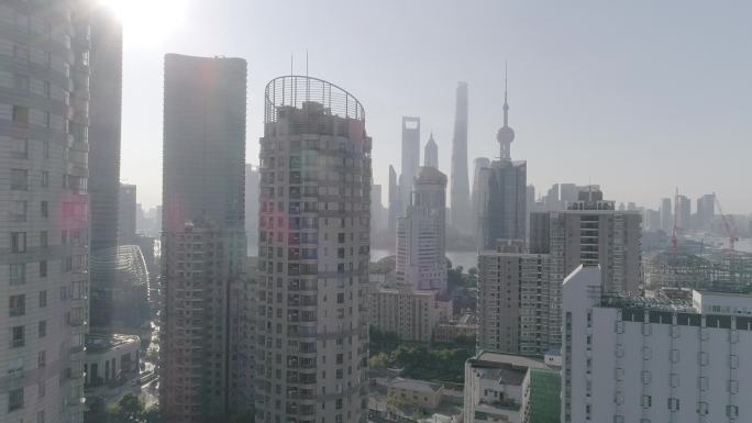 4K上海大气航拍