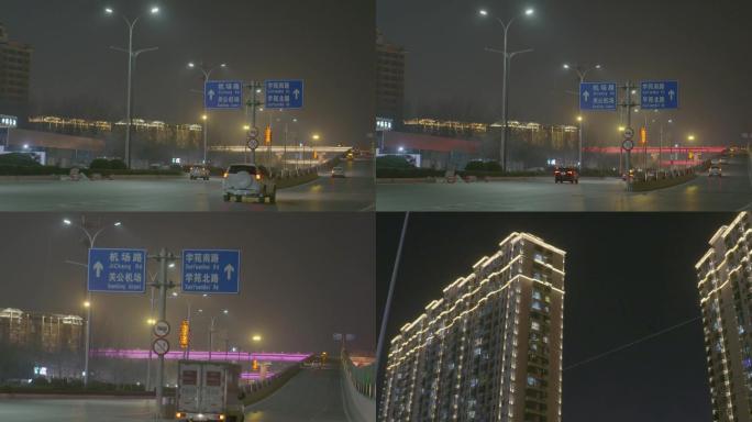 夜晚路灯-立交桥夜景-桥-高架桥