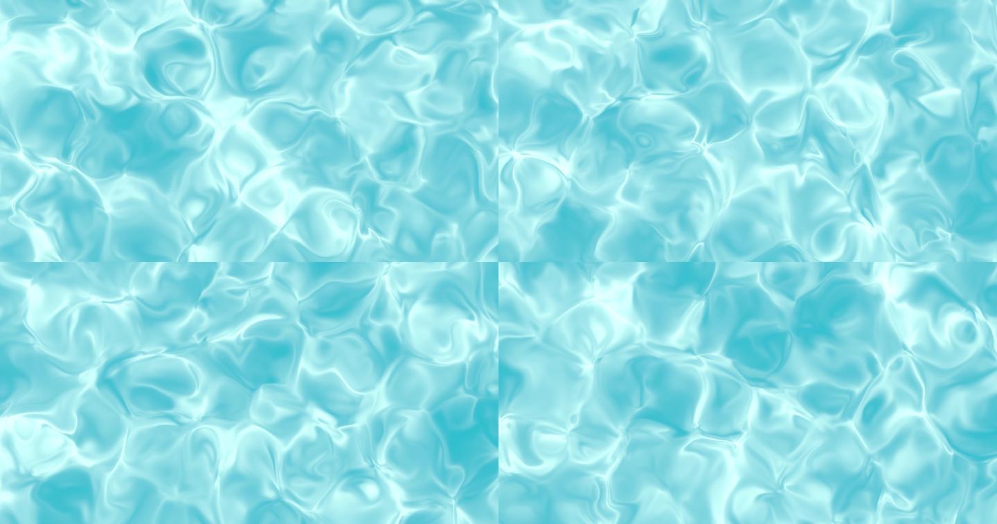 4K蓝色水面涟漪丝绸纹路丝滑