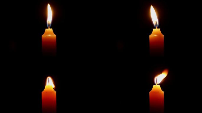黑暗中的烛光-蜡烛-伤感视频