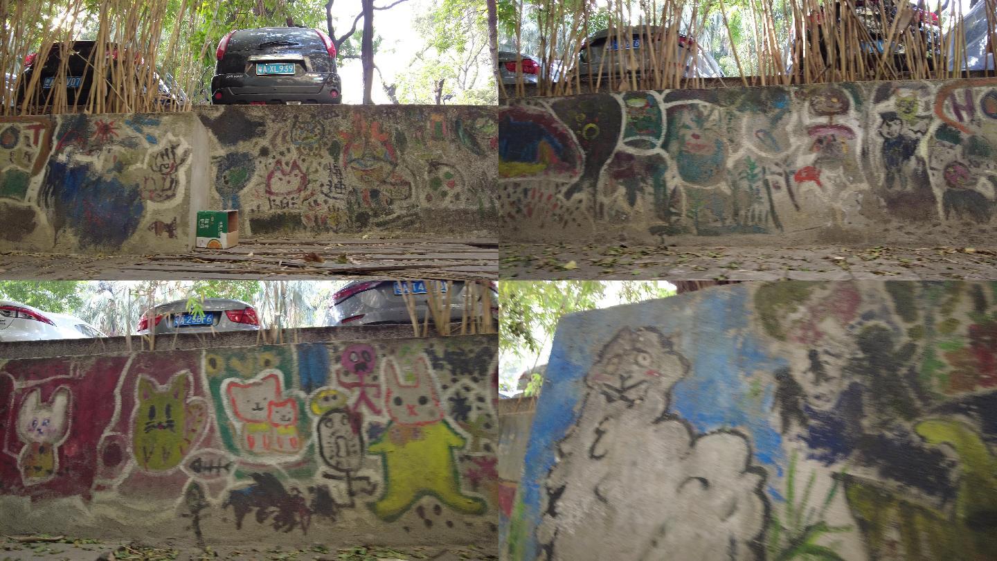 原创涂鸦动物设计街头壁画墙绘
