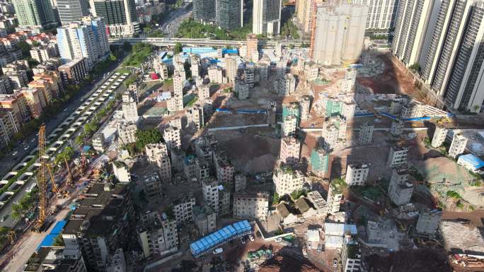 广州冼村城市拆迁城市改造城市建设多镜头