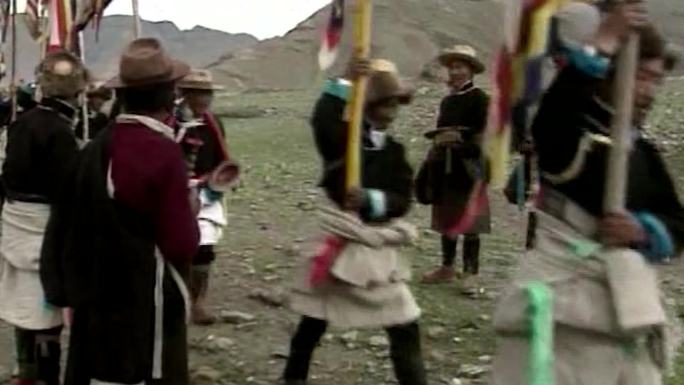 80年代90年代藏族西藏望果节
