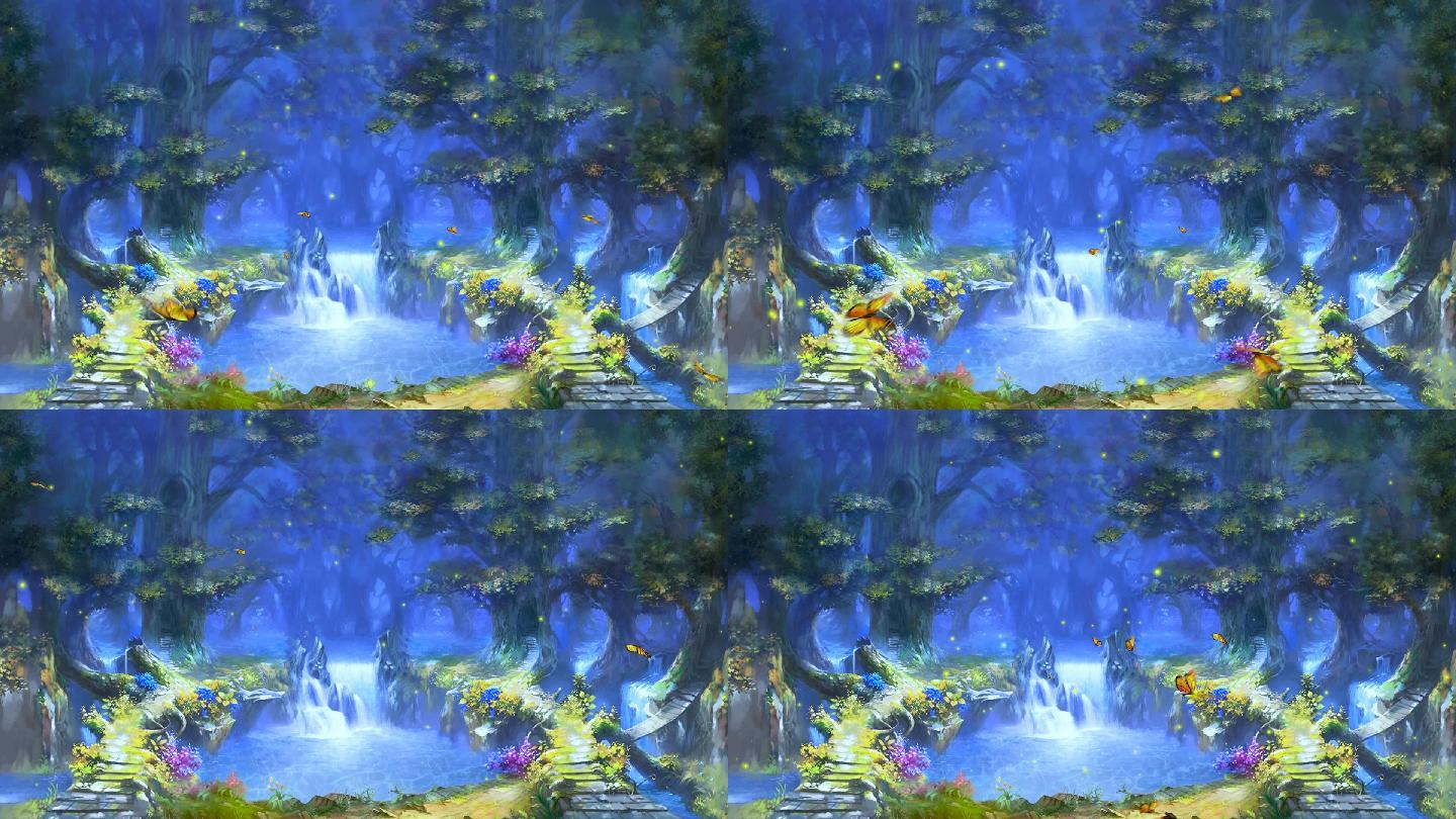 梦幻森林舞台剧背景 19x1080 高清视频素材下载 编号 舞台背景 光厂 Vj师网 Www Vjshi Com