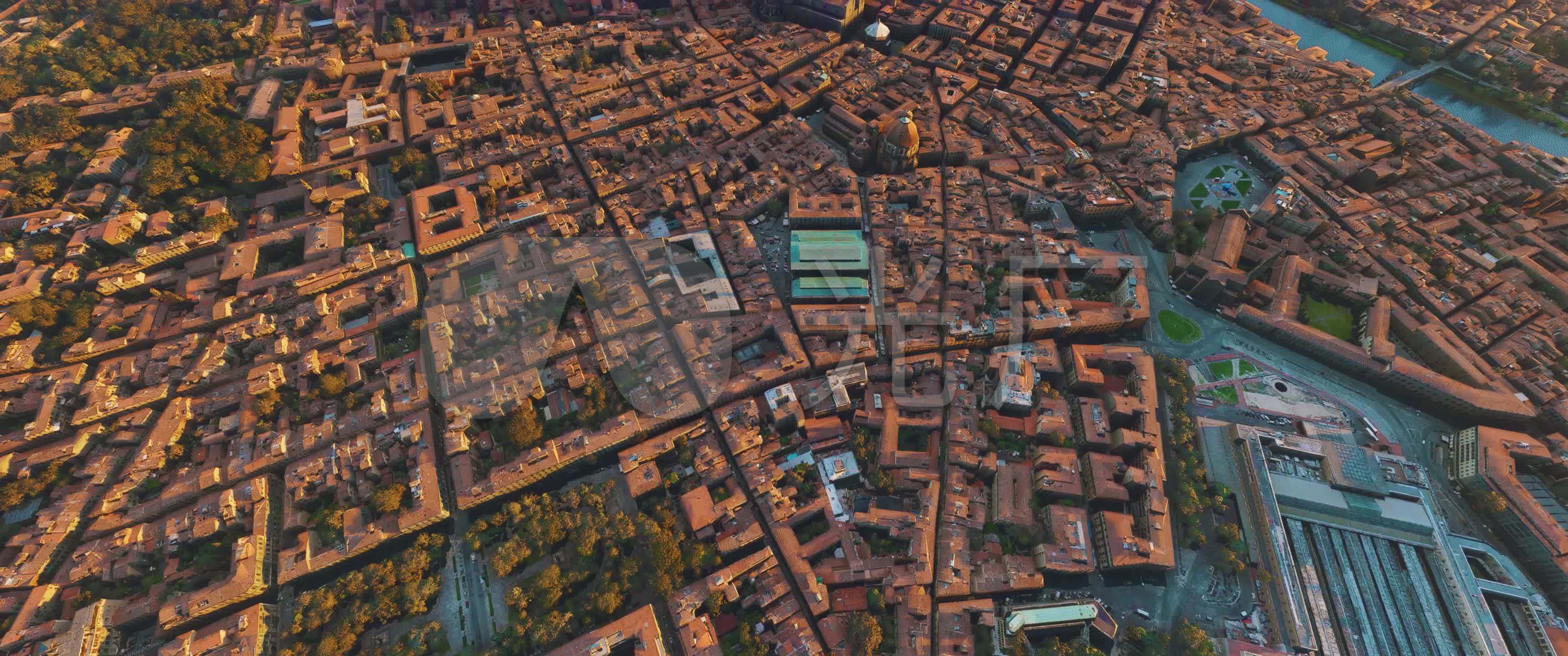 4k航拍佛罗伦萨意大利托斯卡纳大区首府