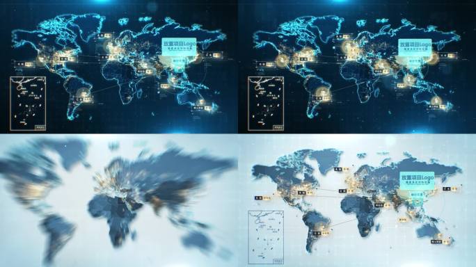 科技企业分布辐射世界地图