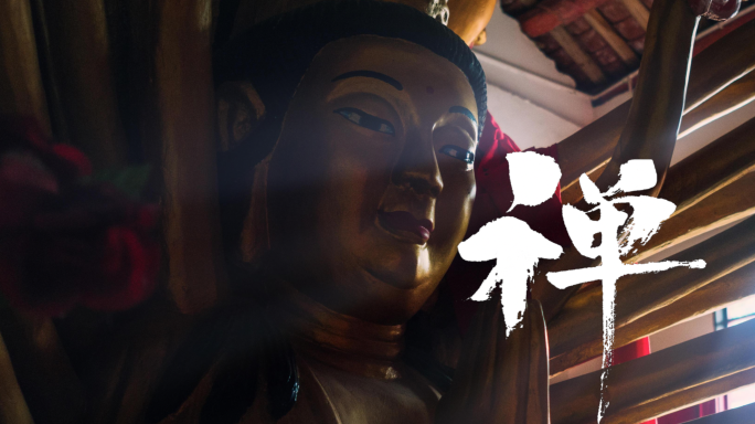 禅-古风禅字-书法禅字风沙粒子