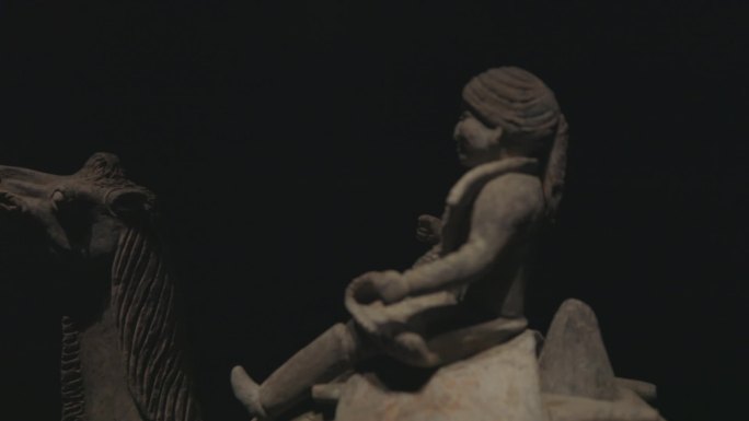 唐代陶俑仕女彩绘雕塑