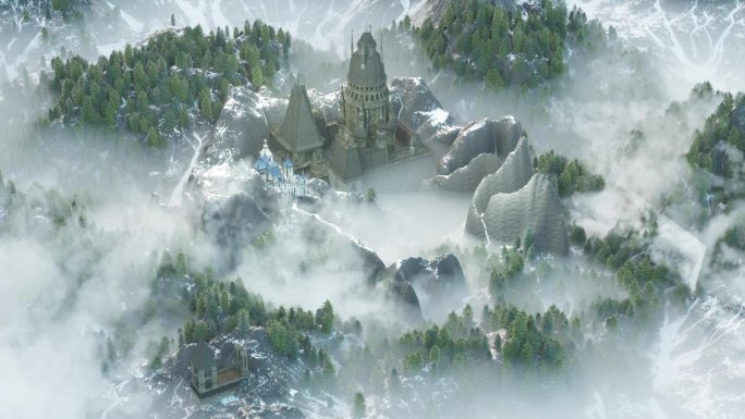 雪山城堡C4D工程