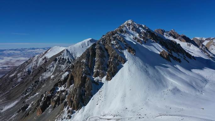 30S雪山航拍雪峰高原