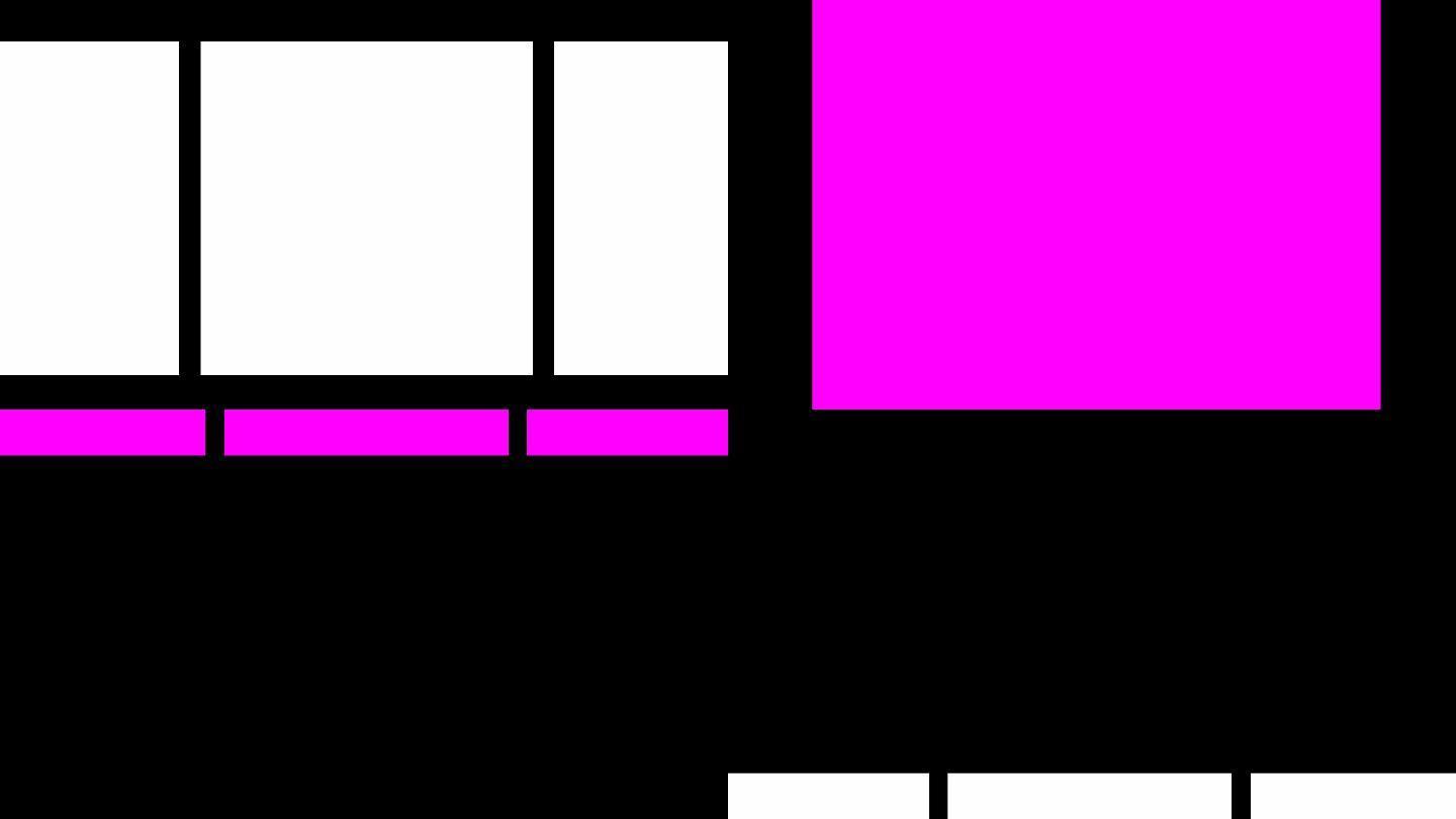 色块方块分屏跑屏质感方形色块