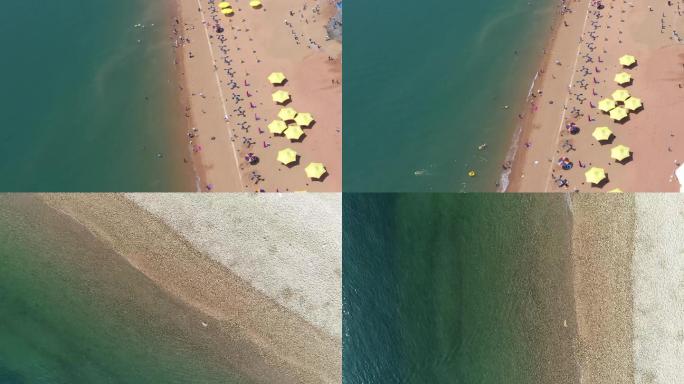 沙滩 海浪 海边 沙滩椅 帐篷 晒太阳