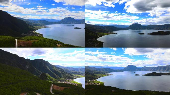 泸沽湖航拍4k