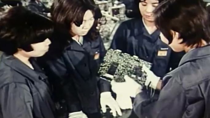 80年代深圳人工组装生产线劳动密集型产业