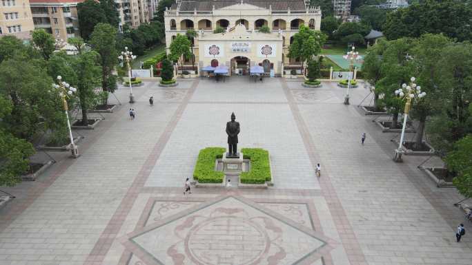 广州大元帅府广州著名景点景区4k建筑航拍