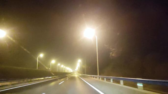 高速公路夜景4K