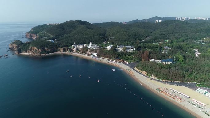 大连棒棰岛 酒店 沙滩 海岸线 海滨度假