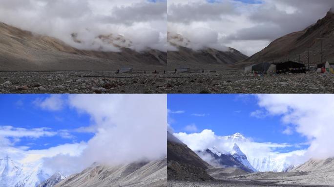 西藏珠峰大本营珠穆朗玛峰