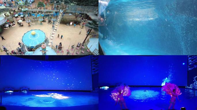 重庆融创文旅城海世界海洋馆海豚表演