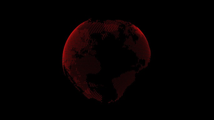 地球动画（高清红色）