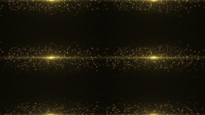 大气金色高贵粒子边框光效4K