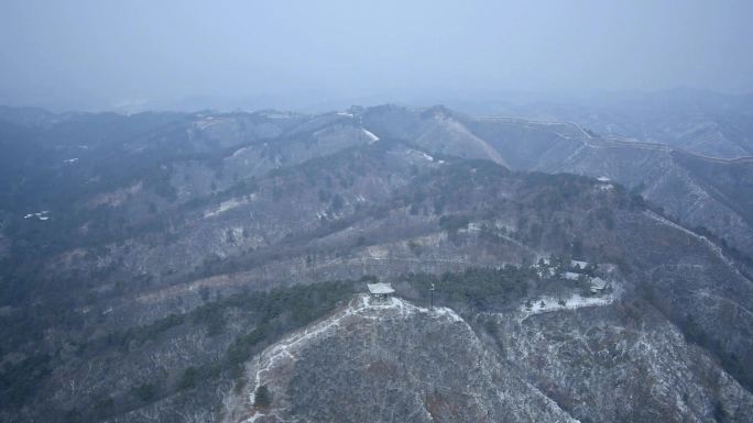 避暑山庄雪中南山积雪1080p