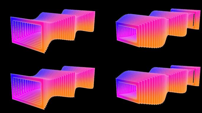 立体3D矩形动态视频