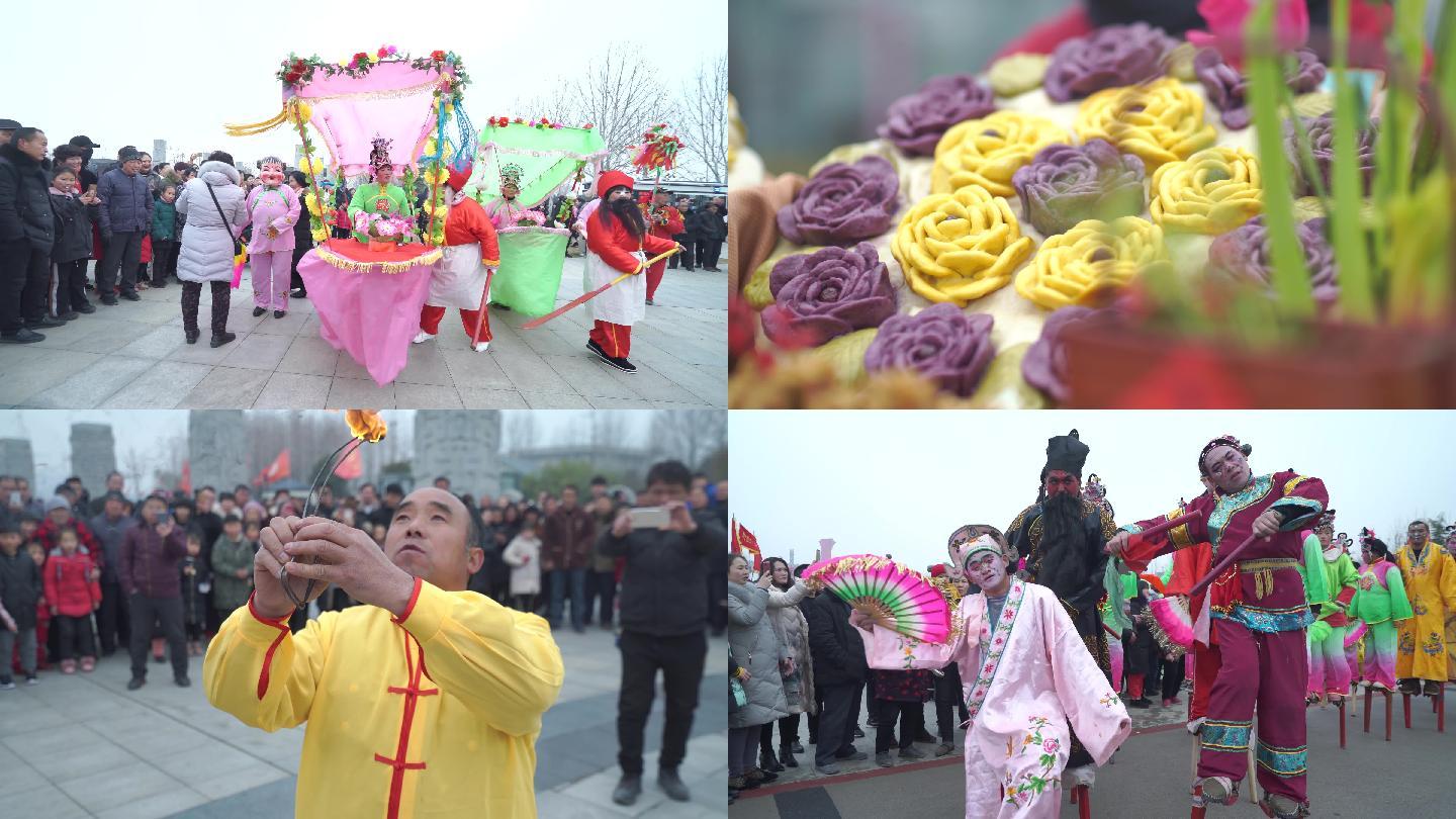 【原创4K】春节传统民俗表演活动