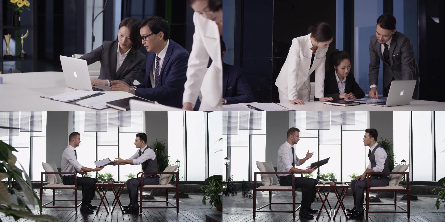 【4K】高端商务人士商务办公