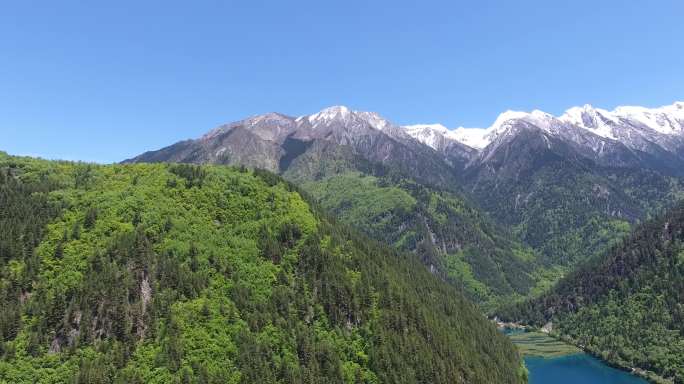 九寨沟航拍九寨九寨沟海子九寨海子