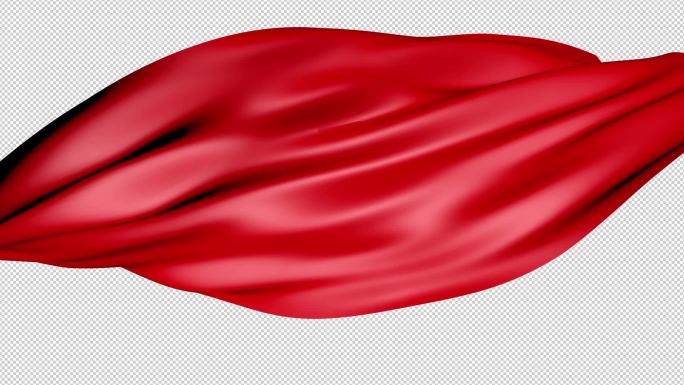 元素·红绸红丝带螺旋旋转飞过国风转场素材